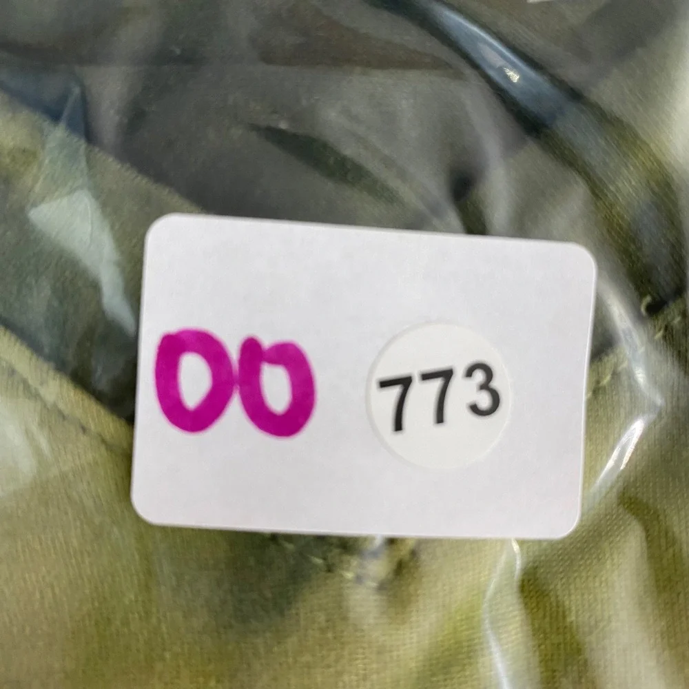 LOGO Lounge Top Women 2X Green Tie Dye V-Neck Long Sleeve Pockets Lori Goldstein